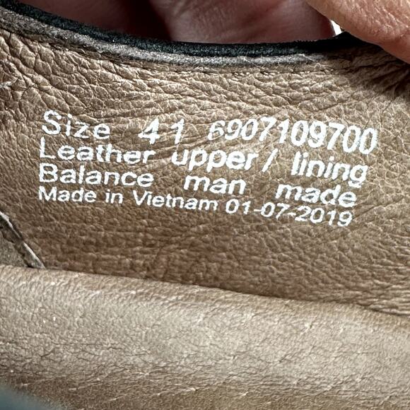 Dansko Lanie Mary Jane Wedge Burnished Nubuck Leather Memory Foam Black 10.5 - Picture 6 of 7